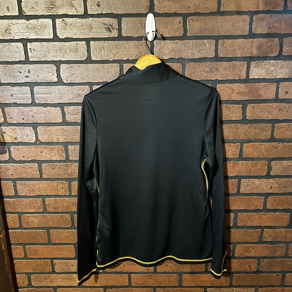 Pittsburgh Steelers Large Women's Long Sleeve 1/2 Play Action Mock Neck Top - Picture 3 of 3